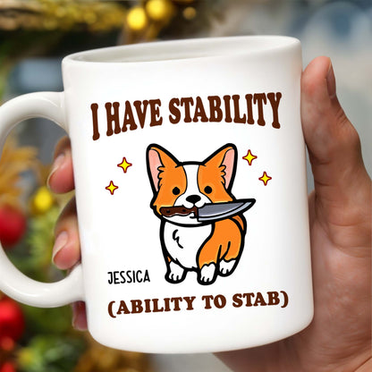 I Have Stability Ability To Stab With Cartoon Duck