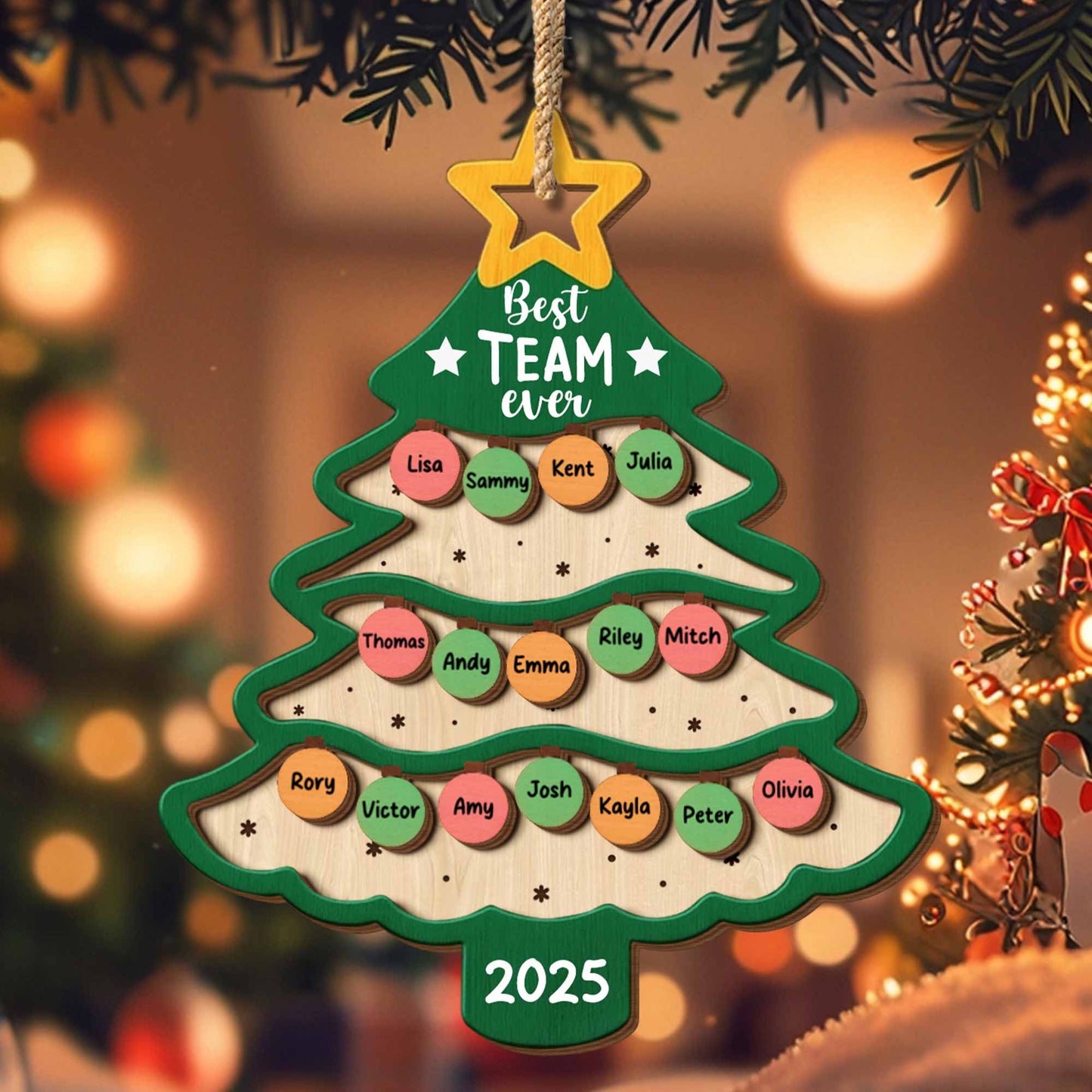 Best Team Ever Christmas Tree Ornament