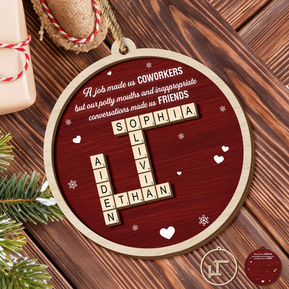 A Job Made Us Coworkers But Friends, Hearts And Snowflakes