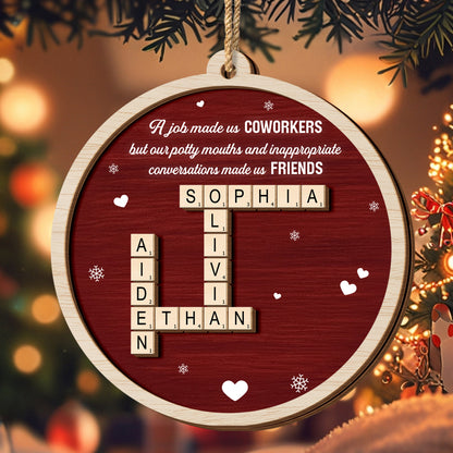 A Job Made Us Coworkers But Friends, Hearts And Snowflakes