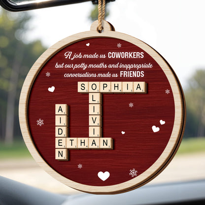 A Job Made Us Coworkers But Friends, Hearts And Snowflakes