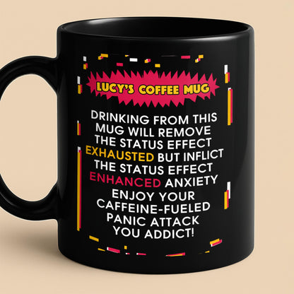 Drinking From This Mug Will Remove Exhausted Status Effect Glitch Text