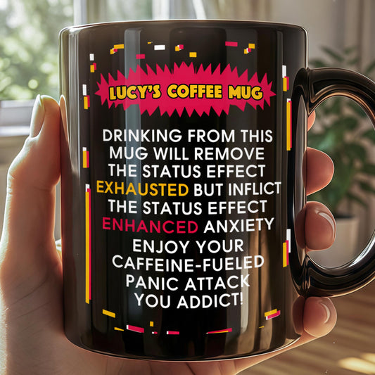 Drinking From This Mug Will Remove Exhausted Status Effect Glitch Text
