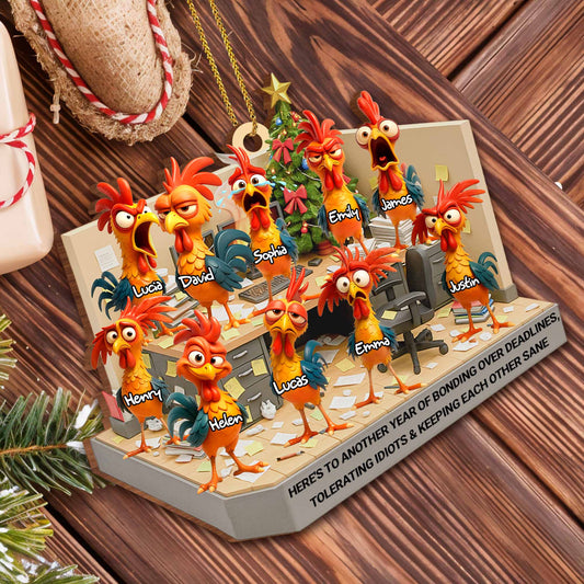 Here's To Another Year Of Bonding, Chickens Office Celebration