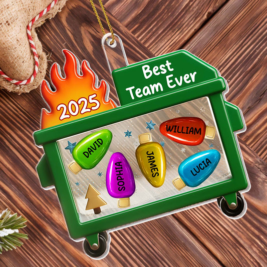 Best Team Ever Shopping Cart Ornament