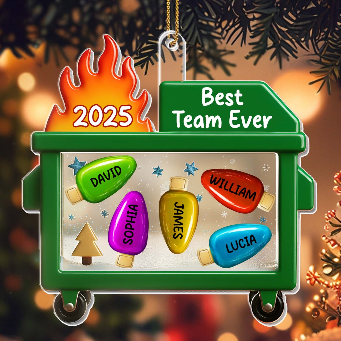 Best Team Ever Shopping Cart Ornament