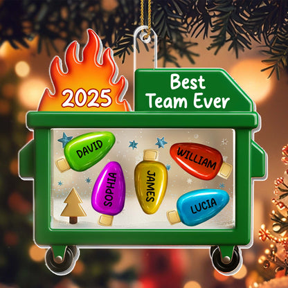 Best Team Ever Shopping Cart Ornament