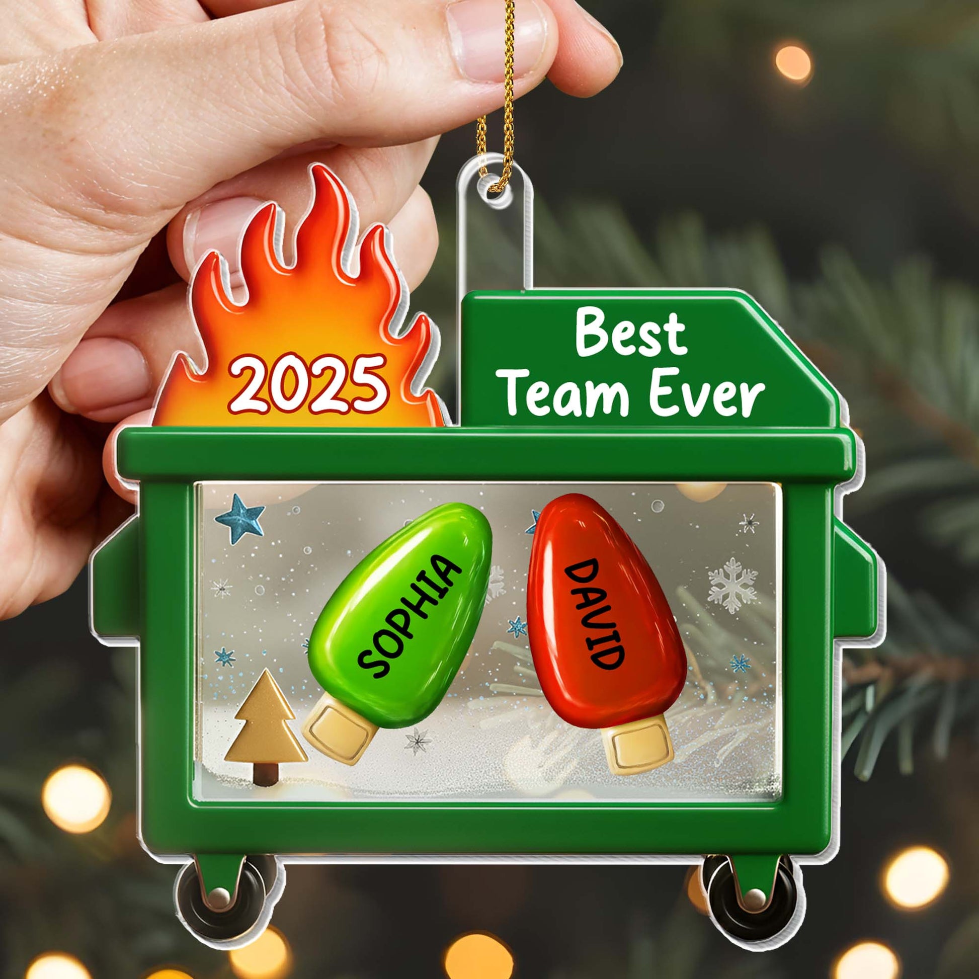 Best Team Ever Shopping Cart Ornament