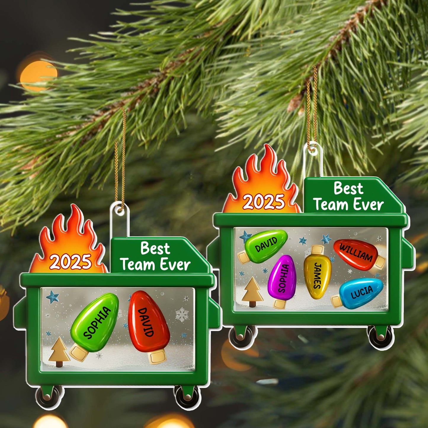 Best Team Ever Shopping Cart Ornament