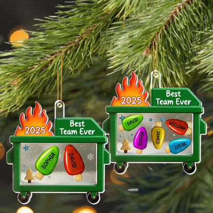 Best Team Ever Shopping Cart Ornament