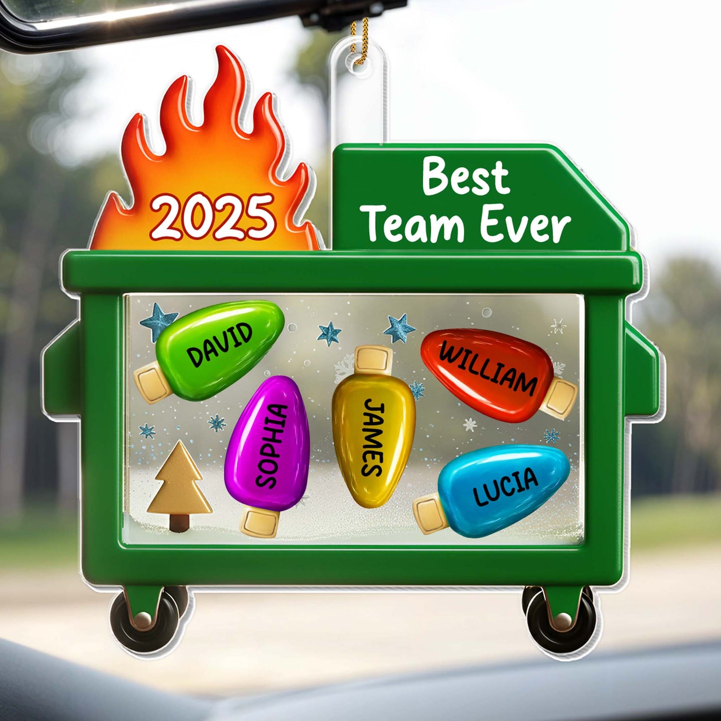 Best Team Ever Shopping Cart Ornament