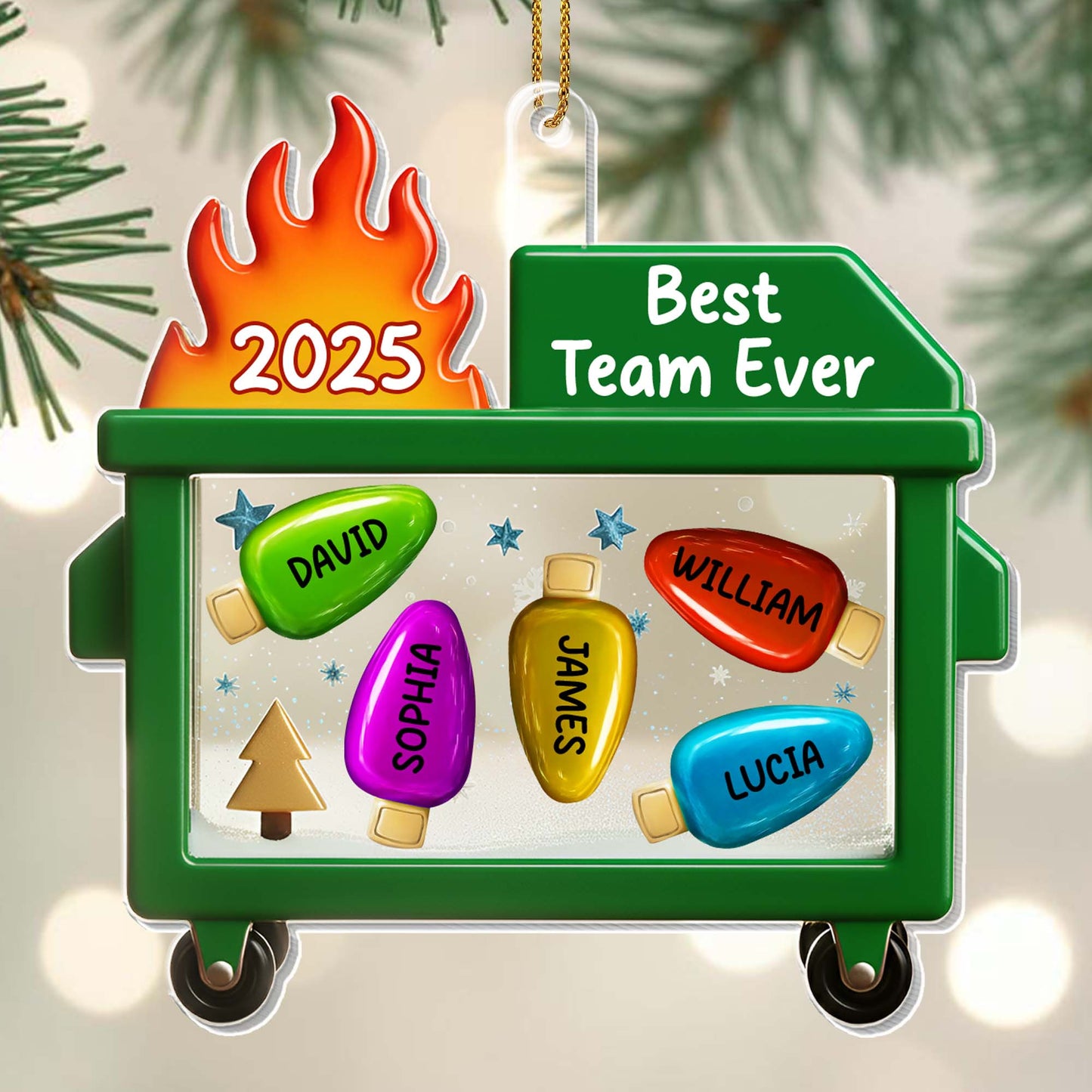 Best Team Ever Shopping Cart Ornament