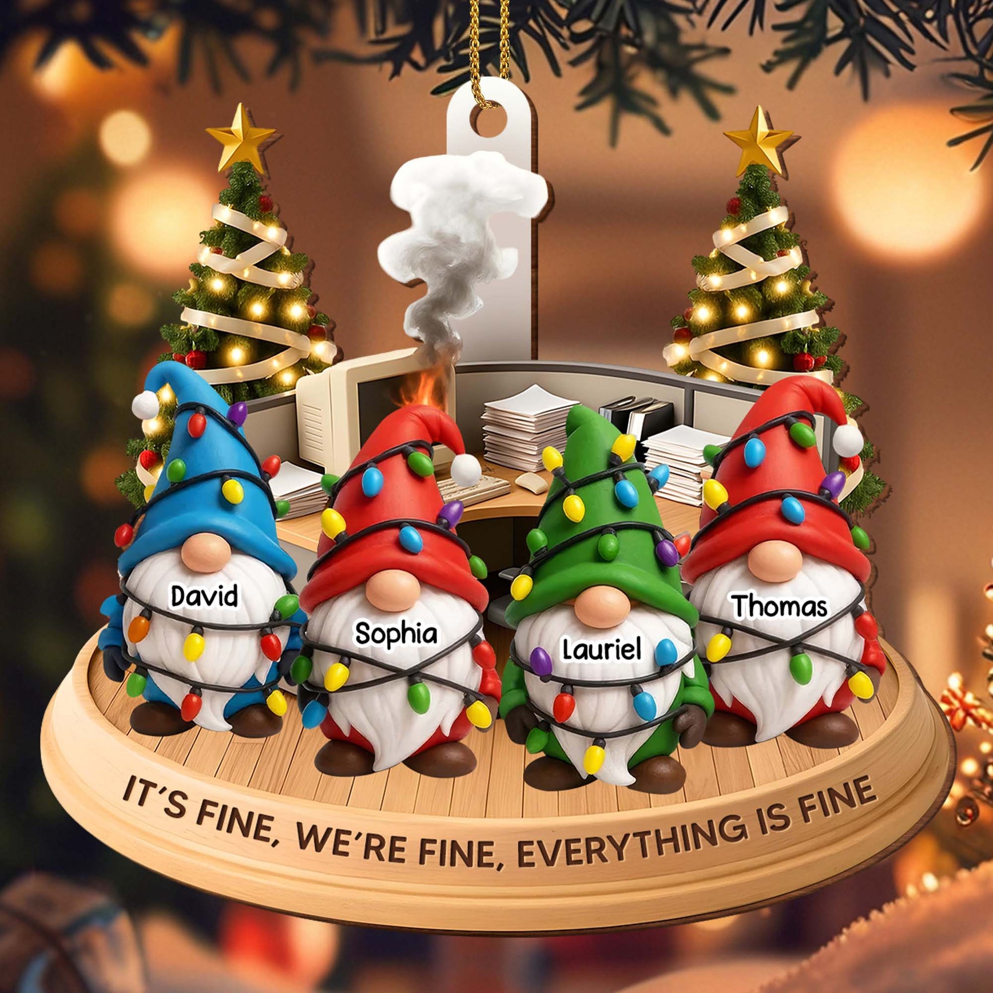 It's Fine, We're Fine, Everything Is Fine Christmas Gnome