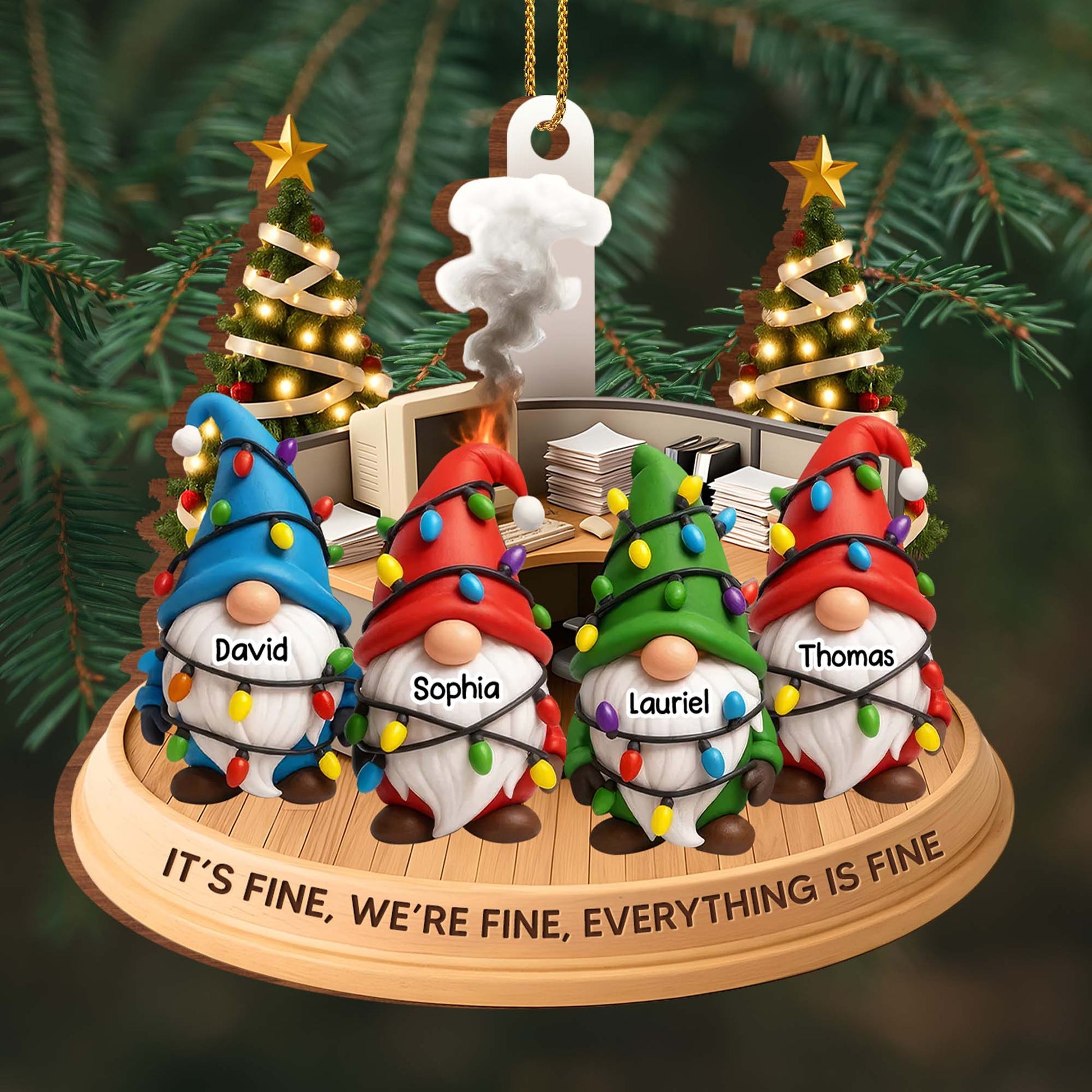 It's Fine, We're Fine, Everything Is Fine Christmas Gnome