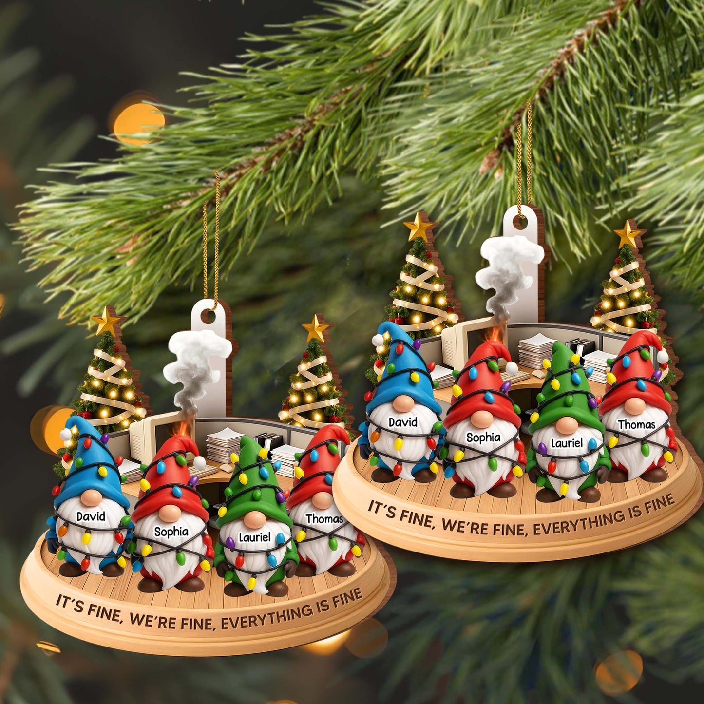 It's Fine, We're Fine, Everything Is Fine Christmas Gnome