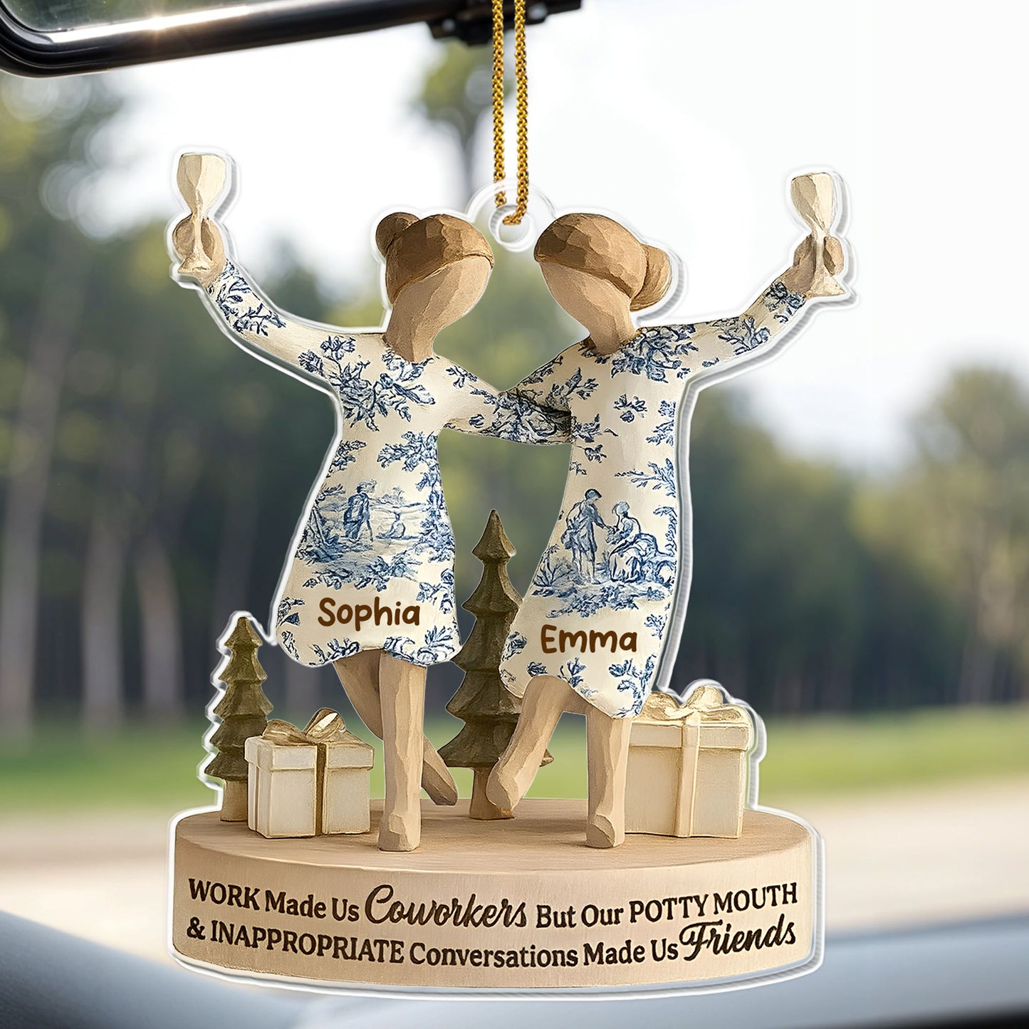 Work Made Us Coworkers Friendship Gift Ornament