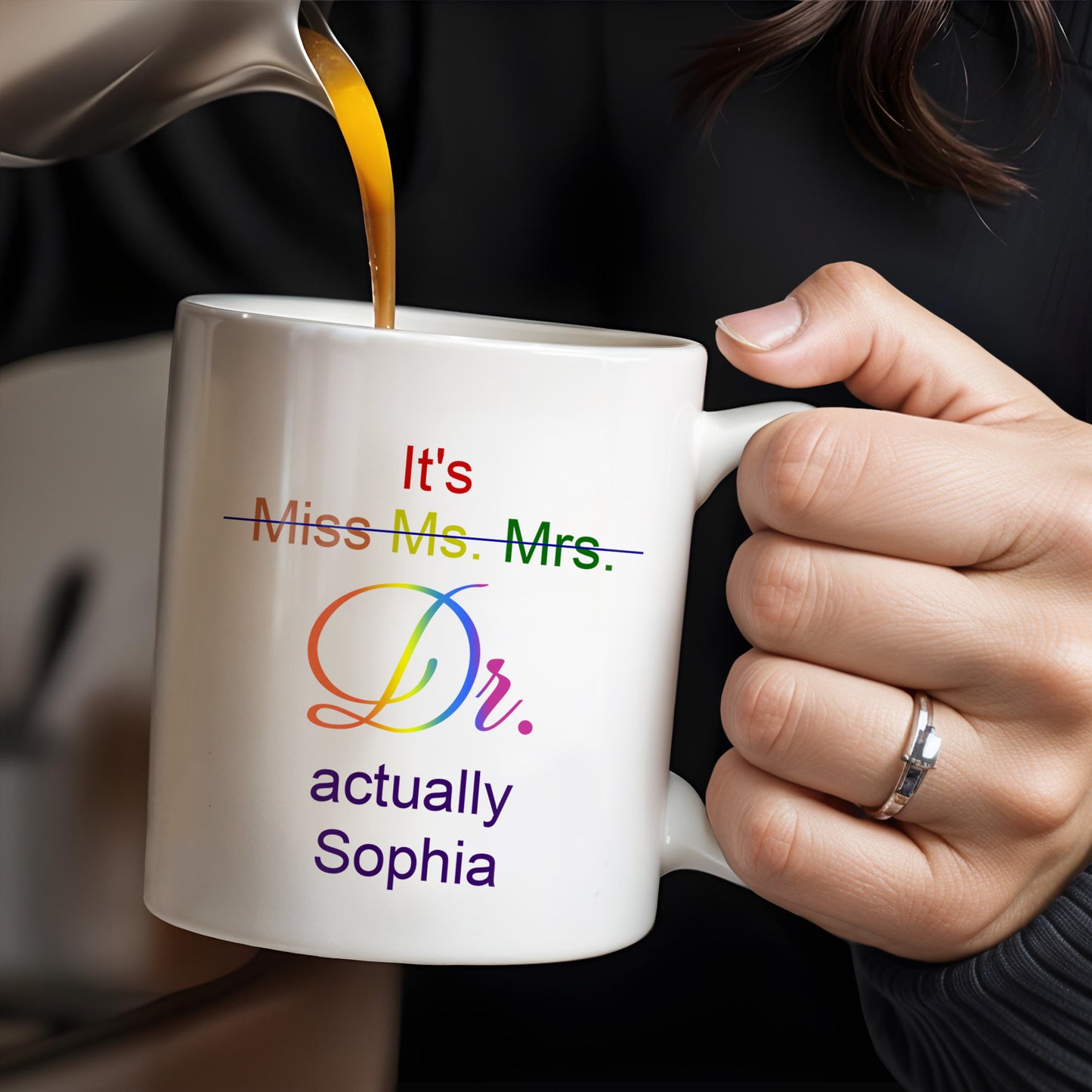 It's Miss Ms. Mrs. Dr. Actually Personalized Coffee Mug