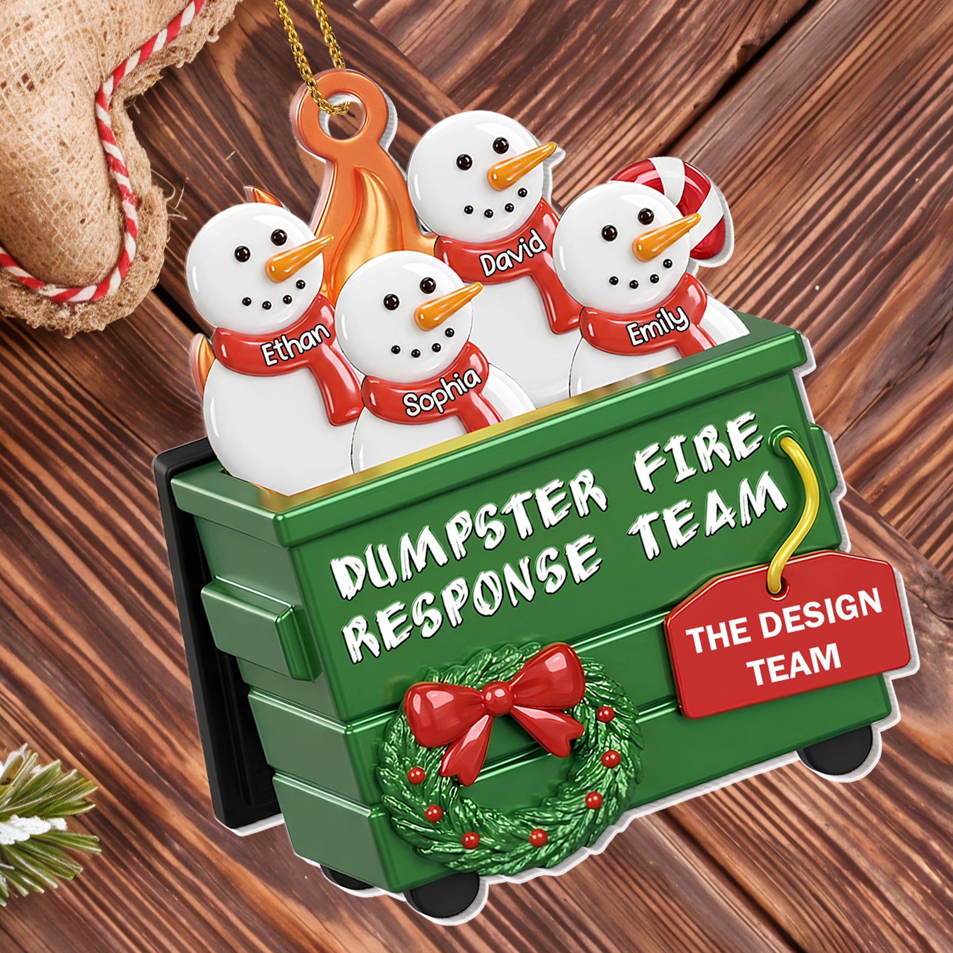 Dumpster Fire Team, Holiday Fun With Snowmen