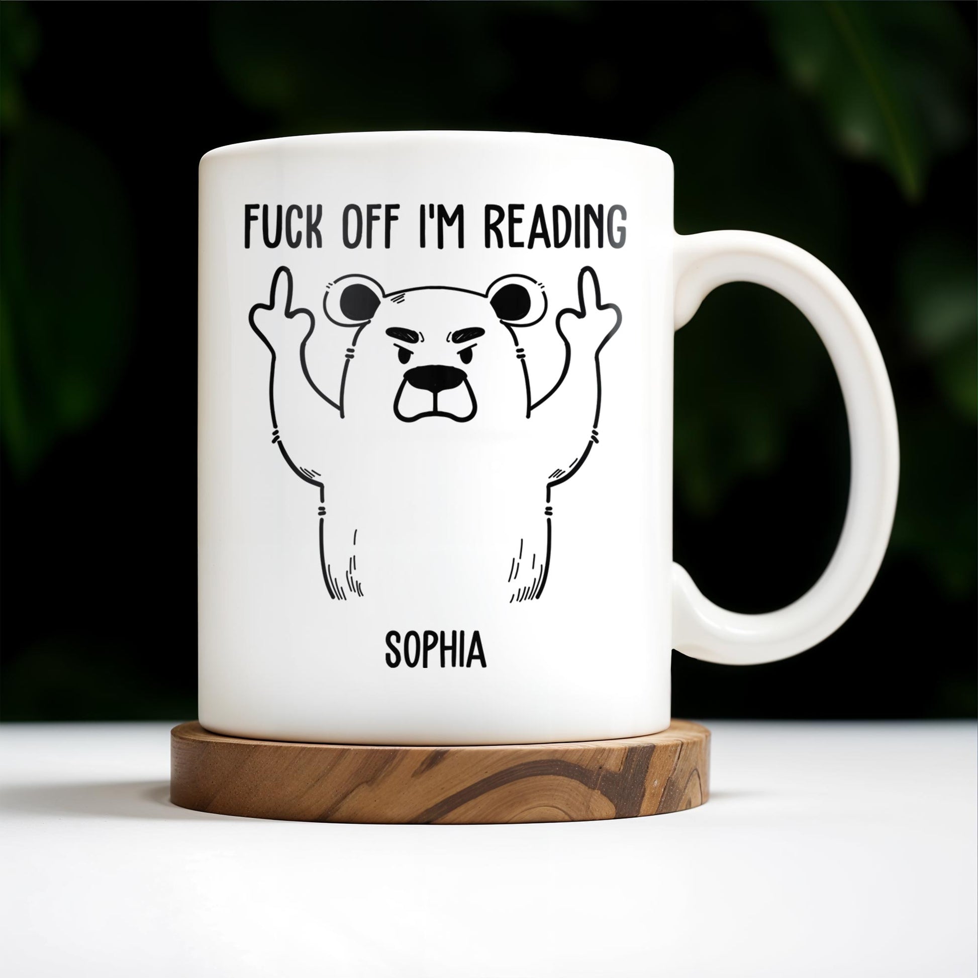 Leave Me Alone I'm Reading Angry Bear Design