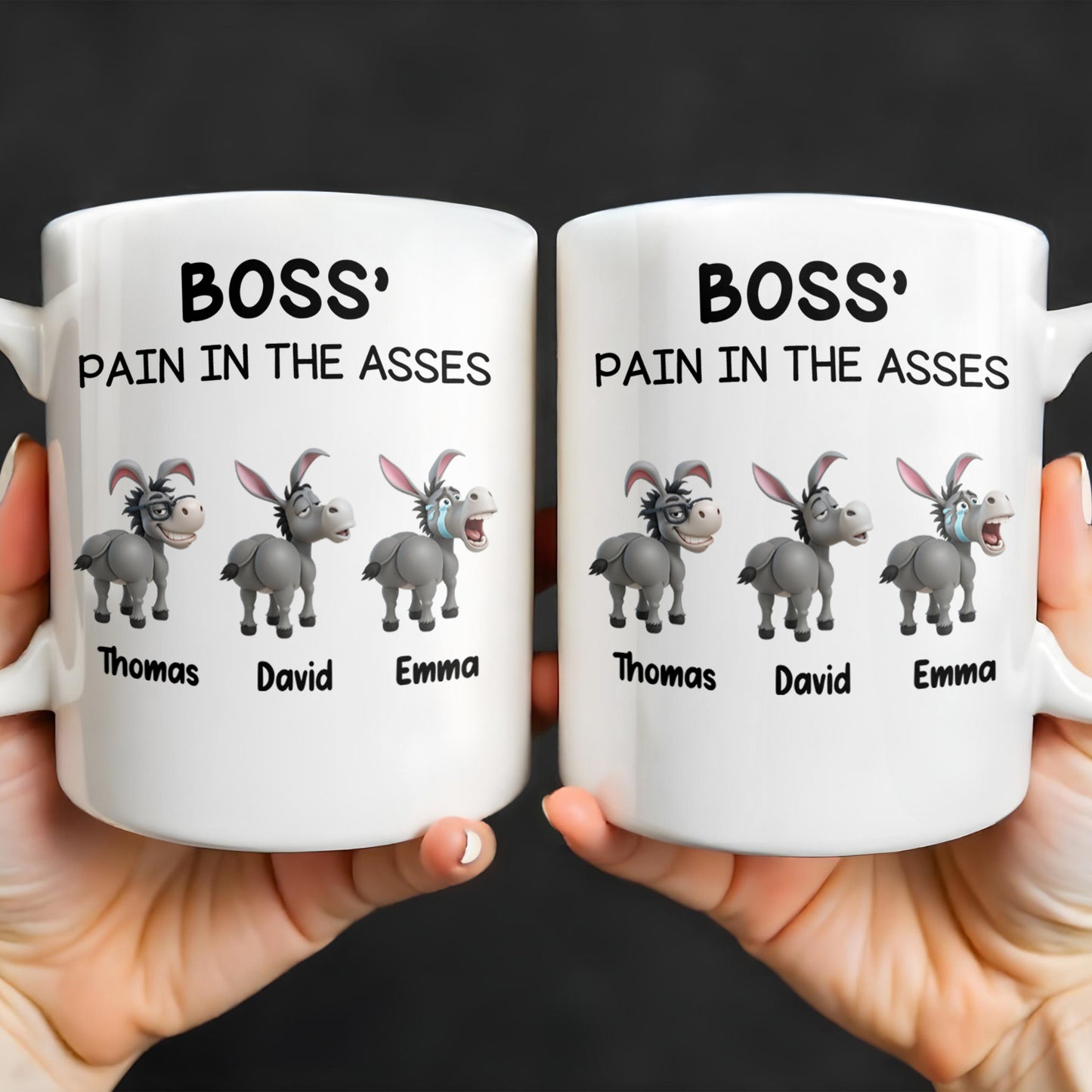 Boss' Pain In The Asses Featuring Playful Donkeys