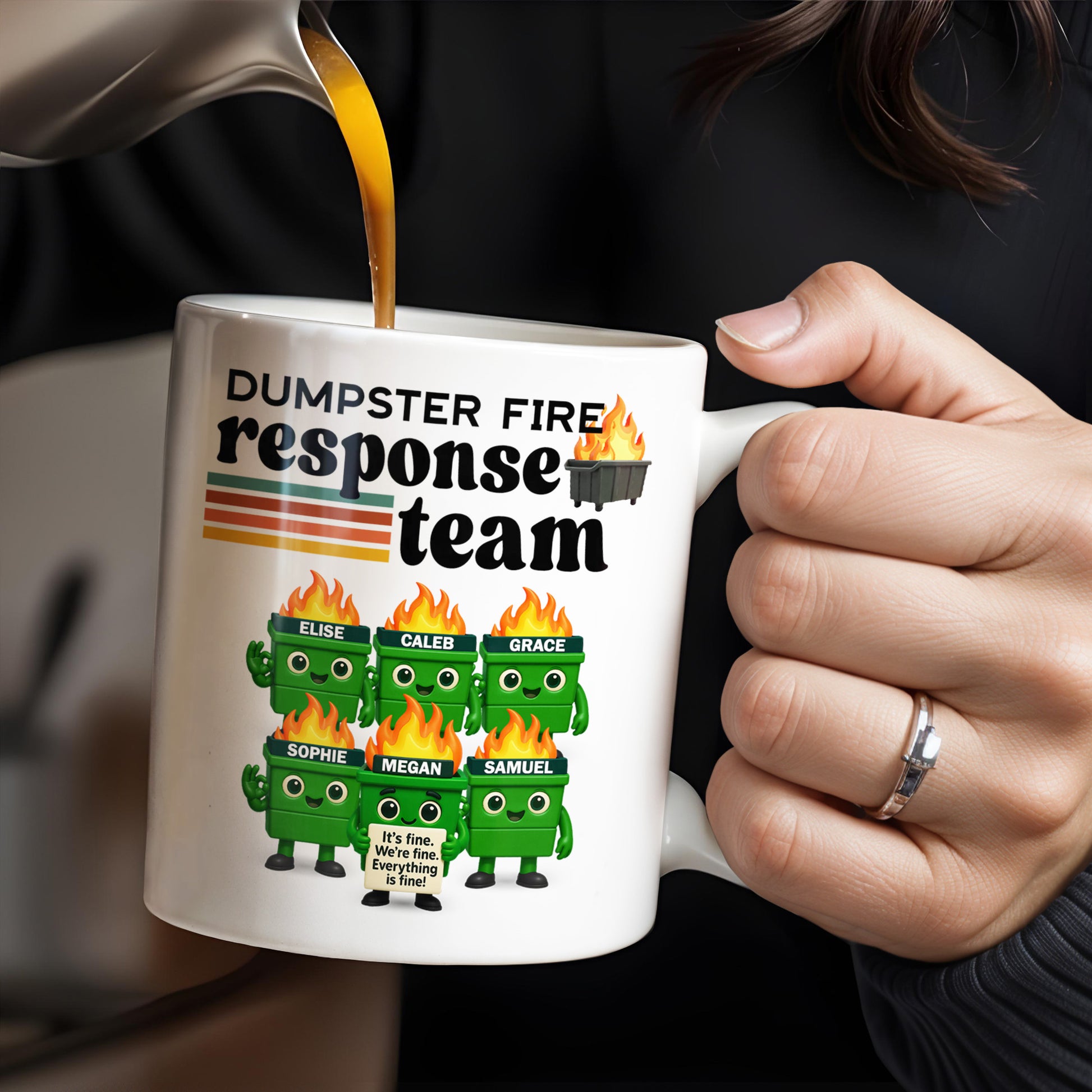 Dumpster Fire Response Team It's Fine We're Fine