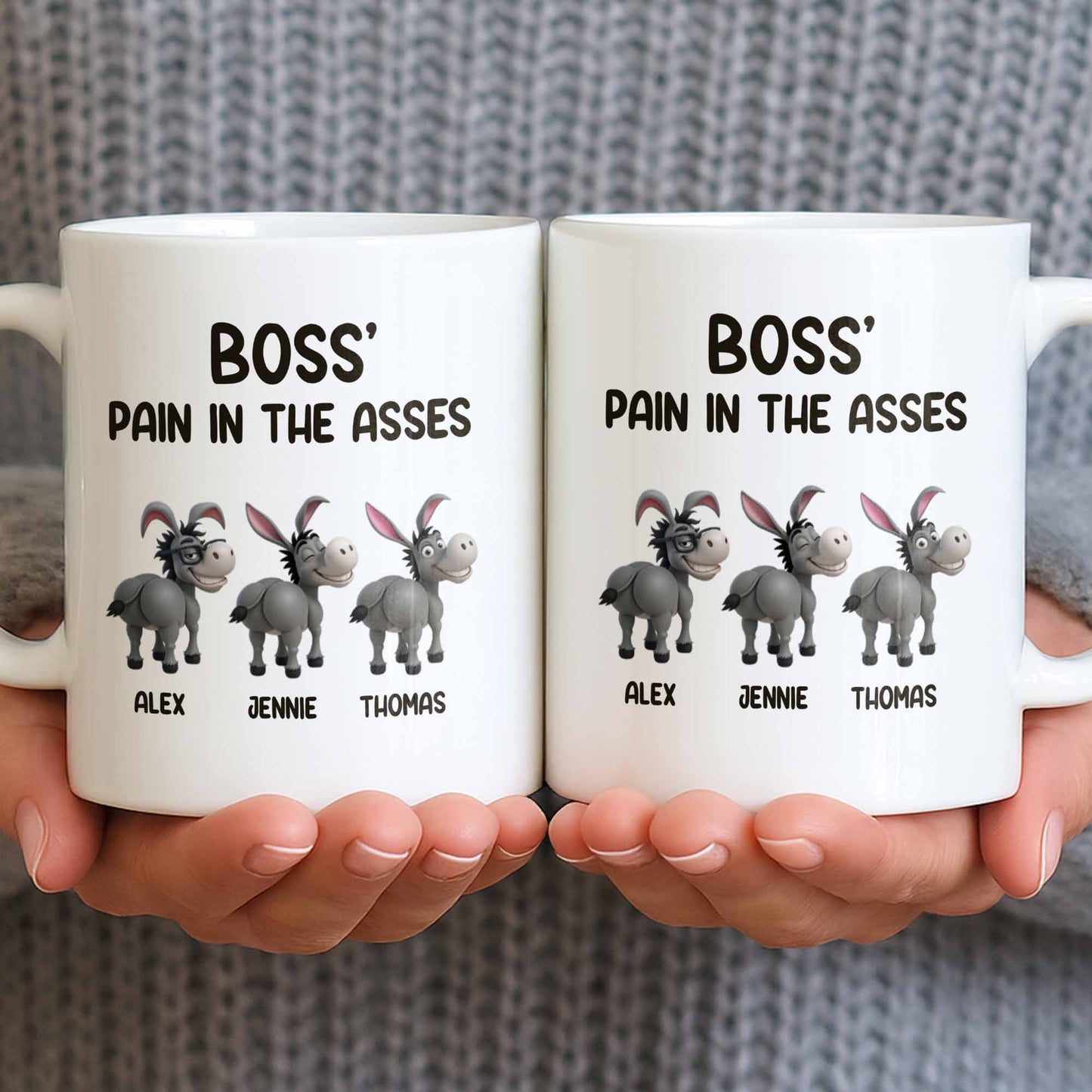 Boss’ Pain In The Asses, Fun Donkey Design