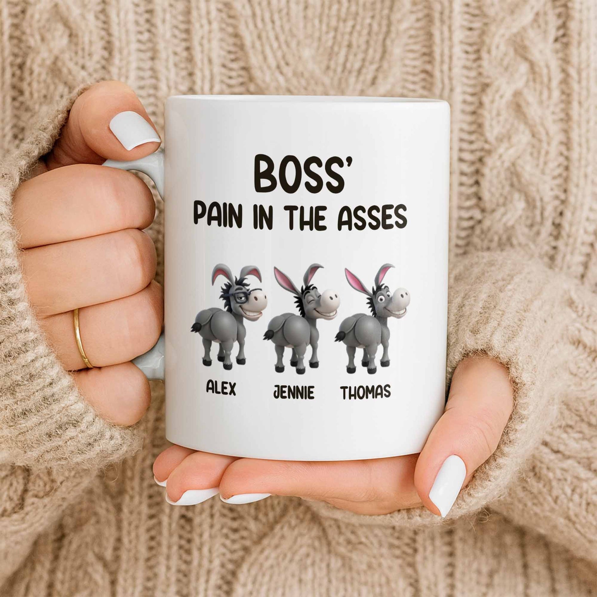 Boss’ Pain In The Asses, Fun Donkey Design