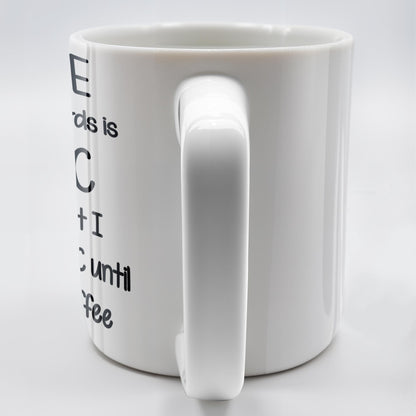 Coffee Spelled Backwards Is EEFFOC, Humorous Phrase With Rooster