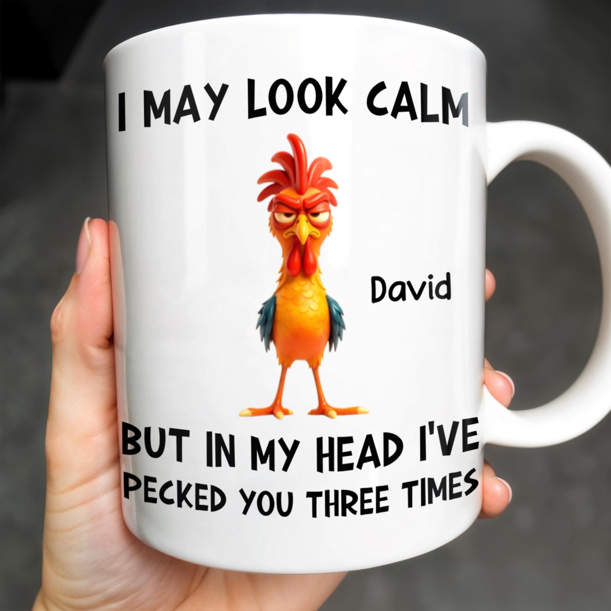 I May Look Calm, Rooster Design