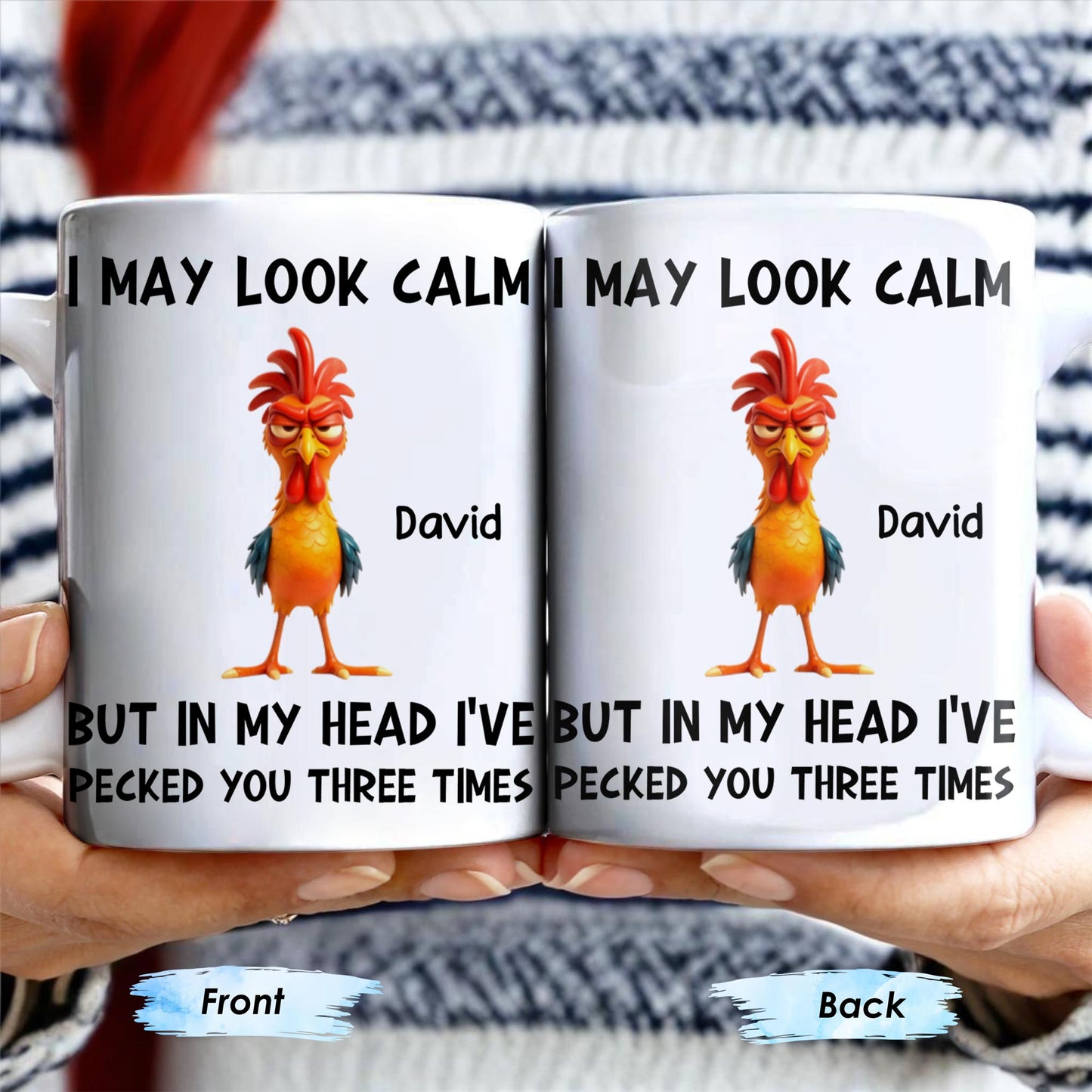 I May Look Calm, Rooster Design