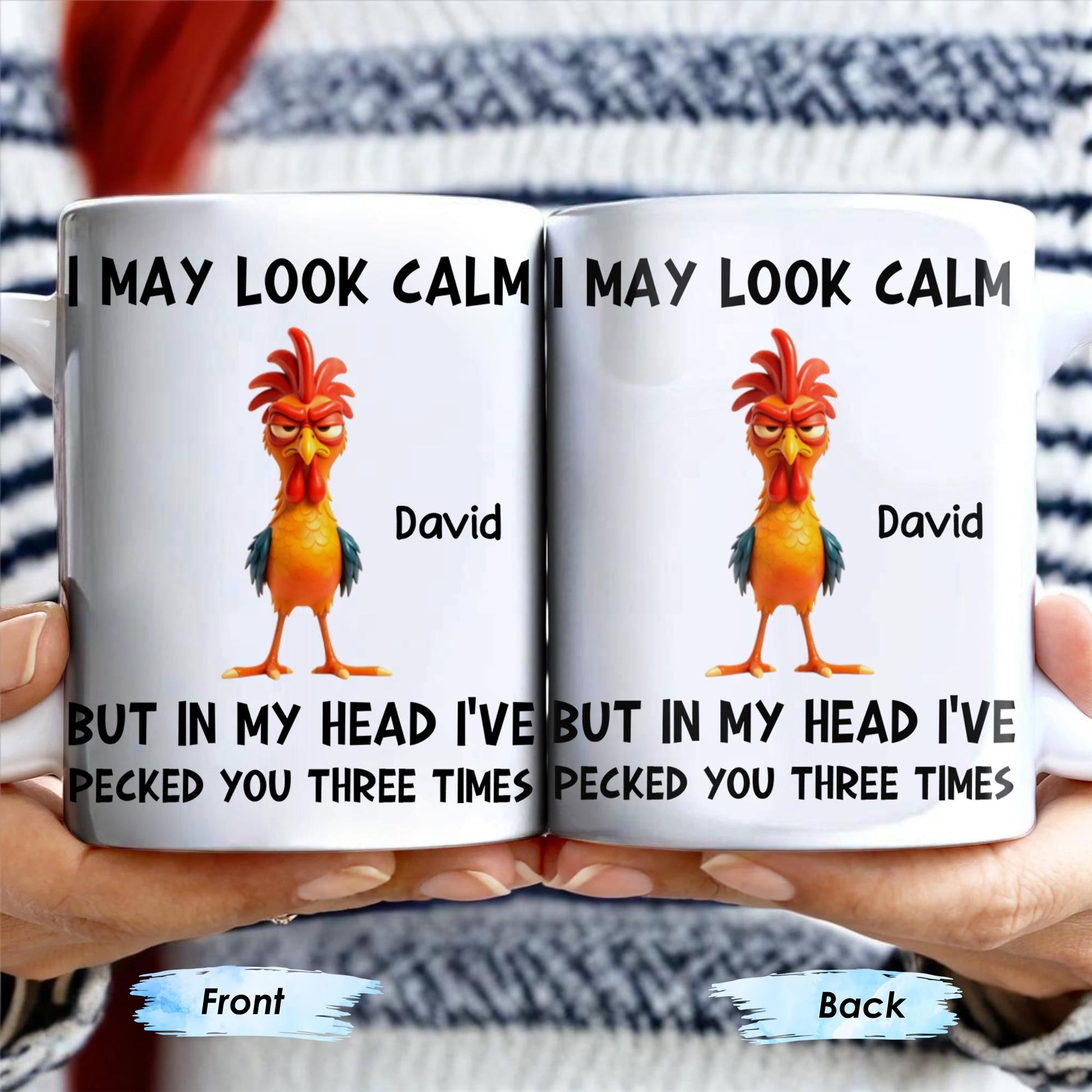 I May Look Calm, Rooster Design