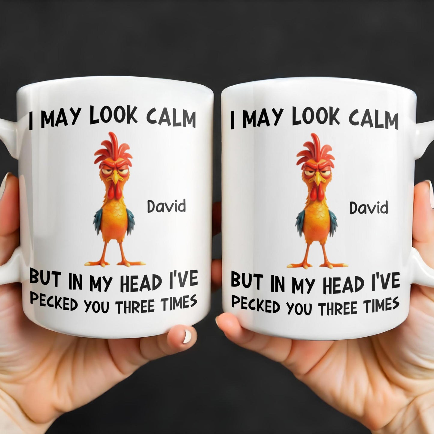 I May Look Calm, Rooster Design