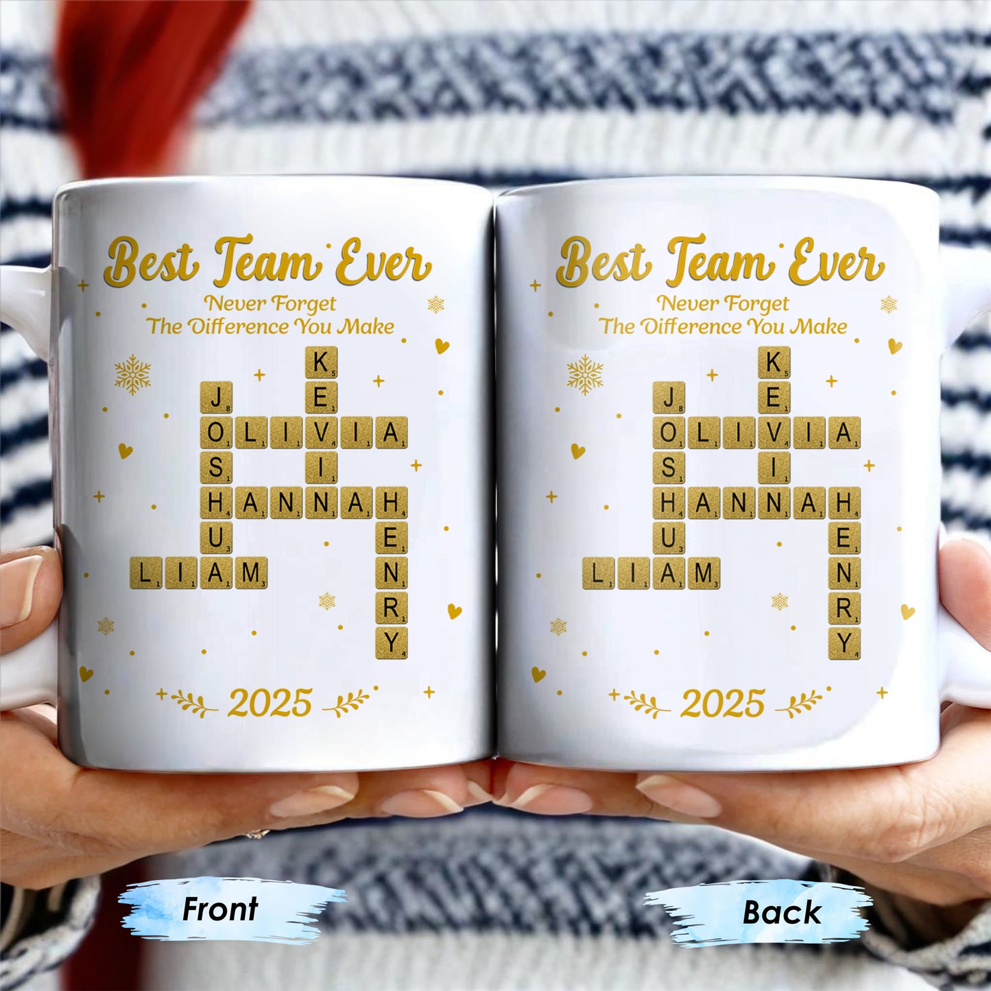Best Team Ever For Office Members With Scrabble Design