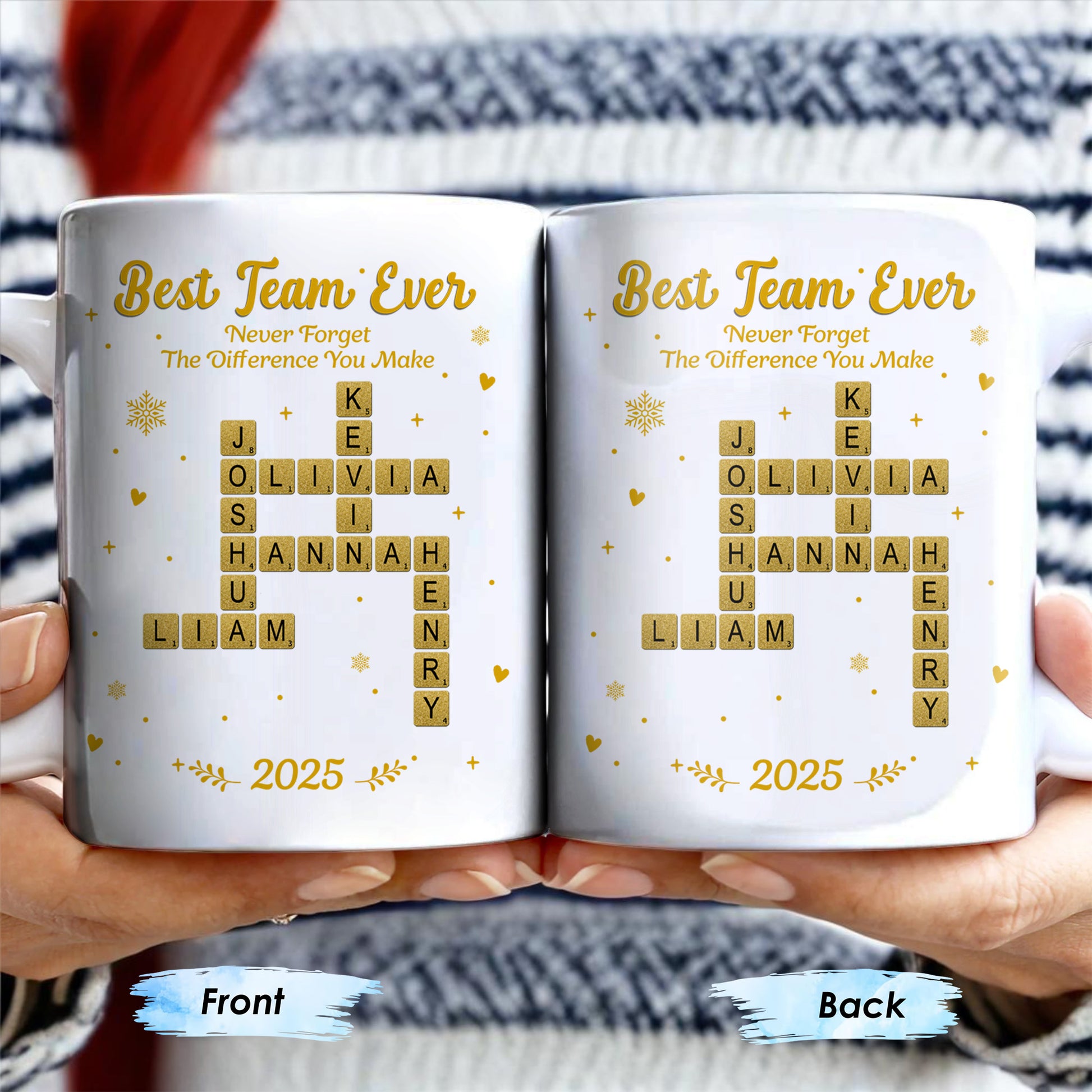 Best Team Ever For Office Members With Scrabble Design
