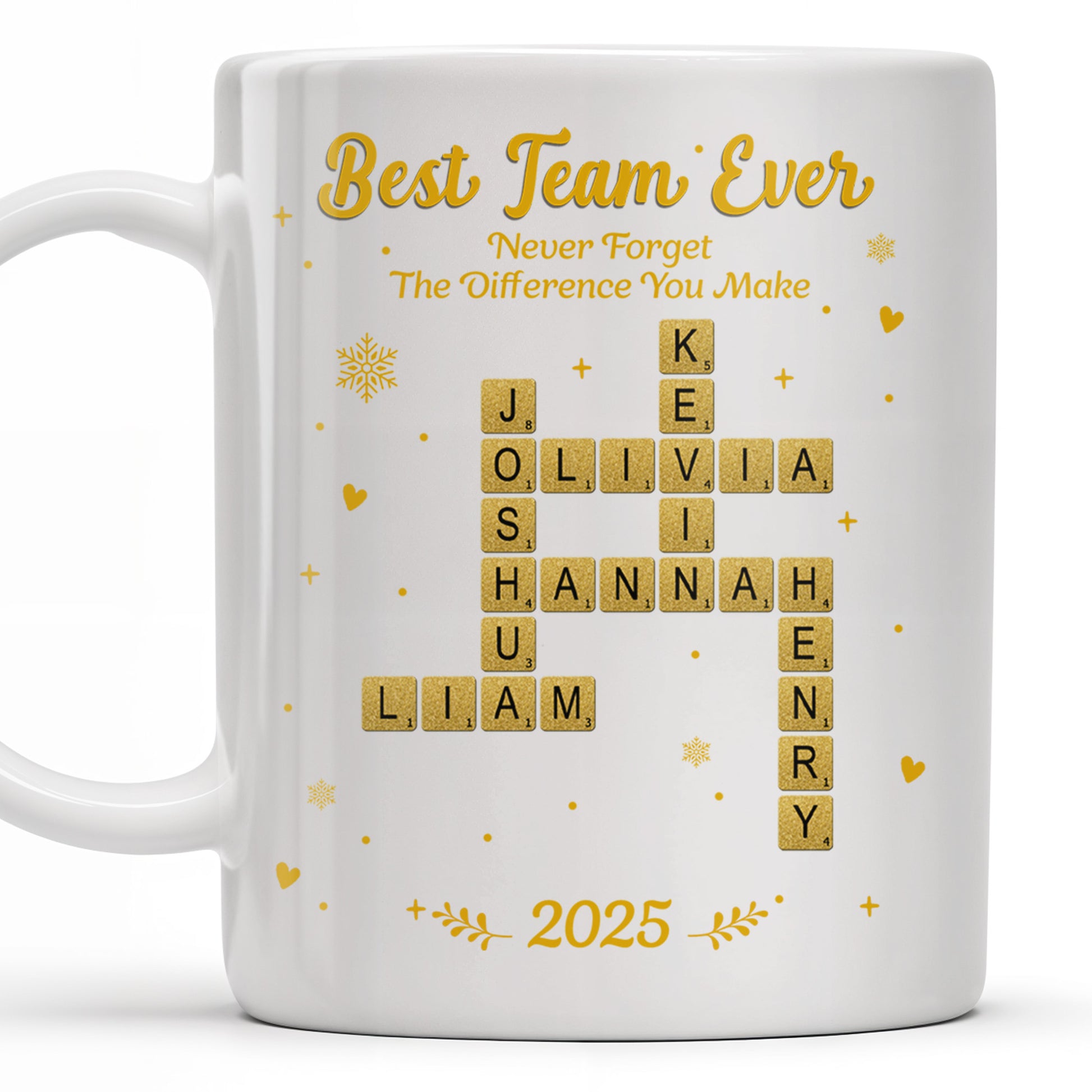 Best Team Ever For Office Members With Scrabble Design