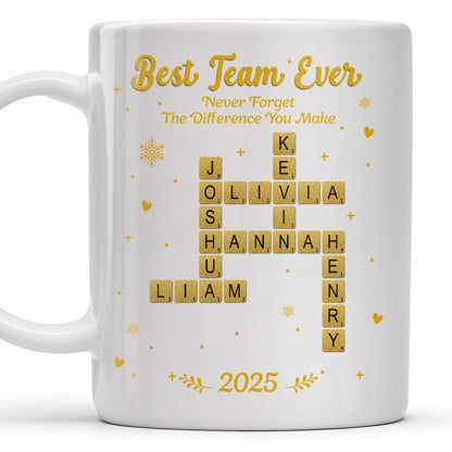 Best Team Ever For Office Members With Scrabble Design