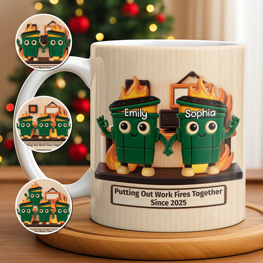 Putting Out Work Fires Together, Cartoon Fire Extinguishers