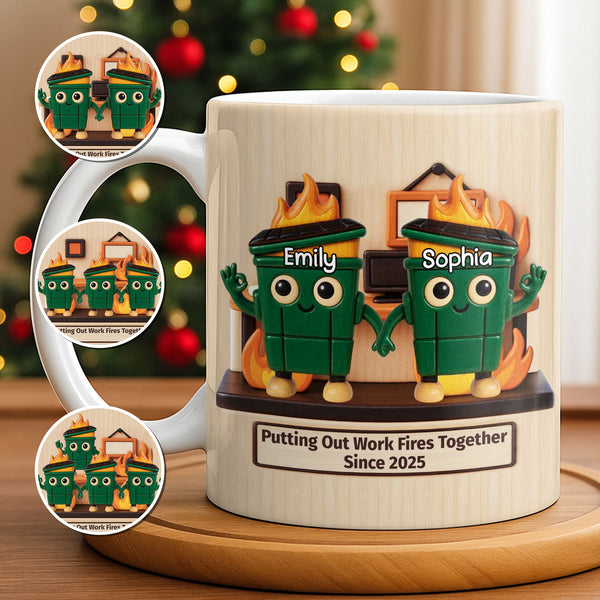 Putting Out Work Fires Together, Cartoon Fire Extinguishers