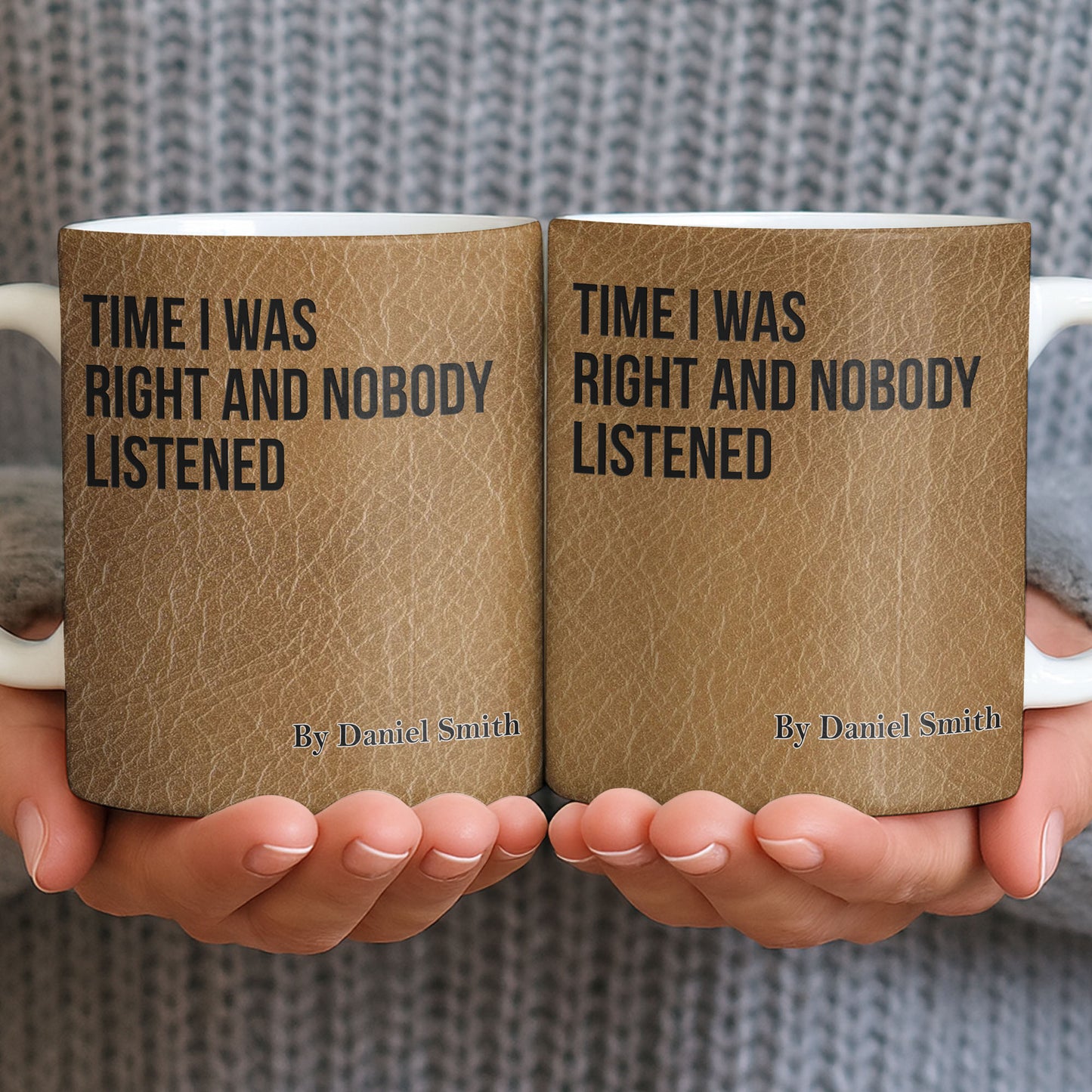 Time I Was Right, Book Style Coffee Mug