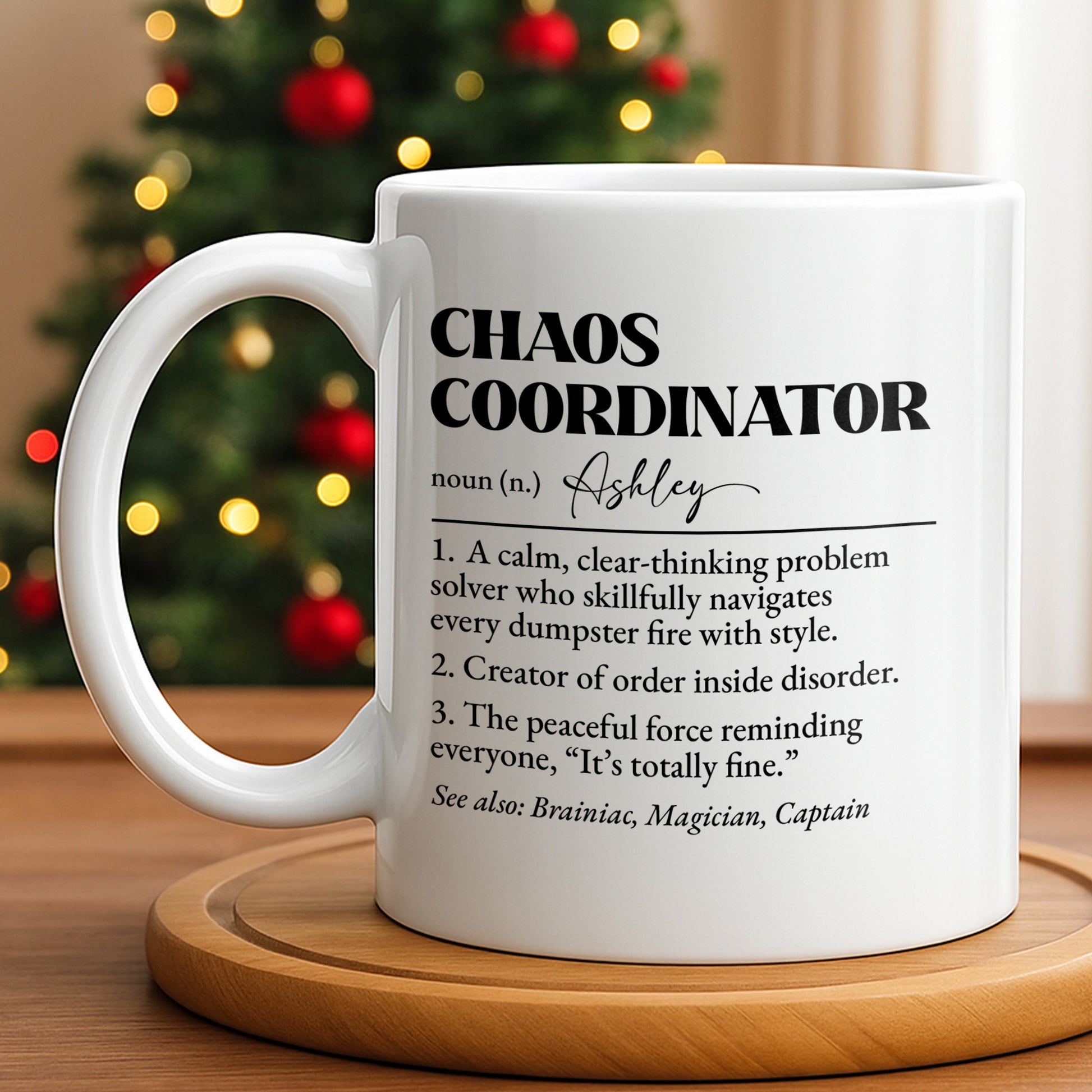 Chaos Coordinator, Definition Text Design