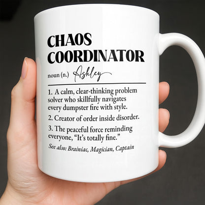 Chaos Coordinator, Definition Text Design