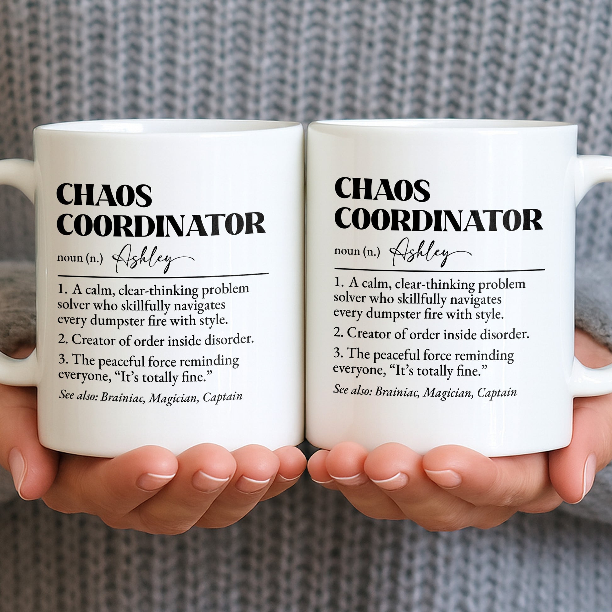 Chaos Coordinator, Definition Text Design