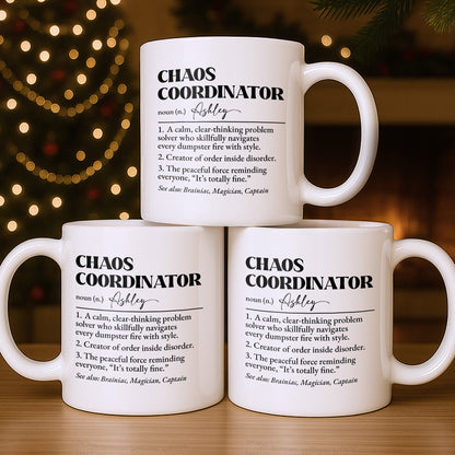 Chaos Coordinator, Definition Text Design