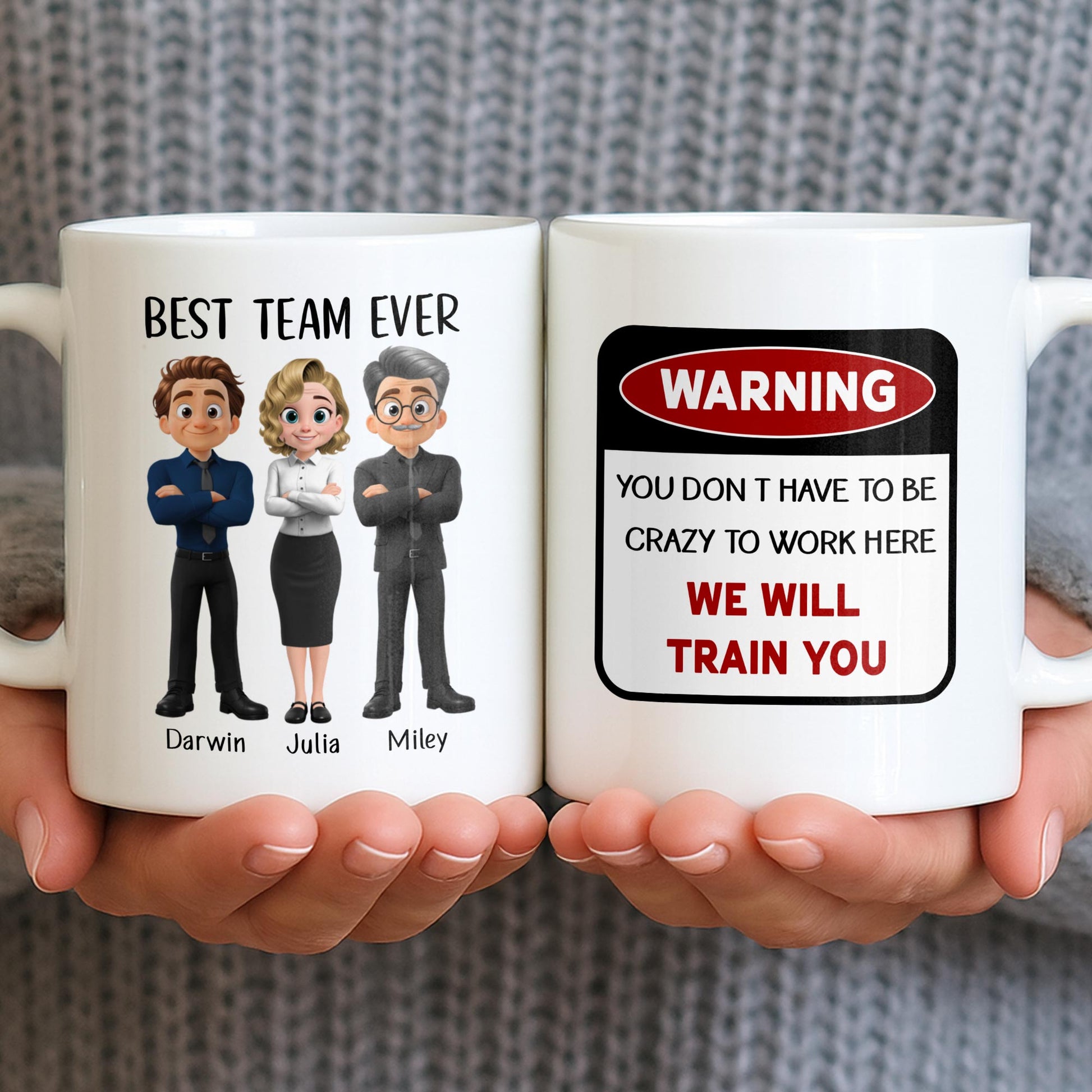 Best Team Ever Cartoon People Design