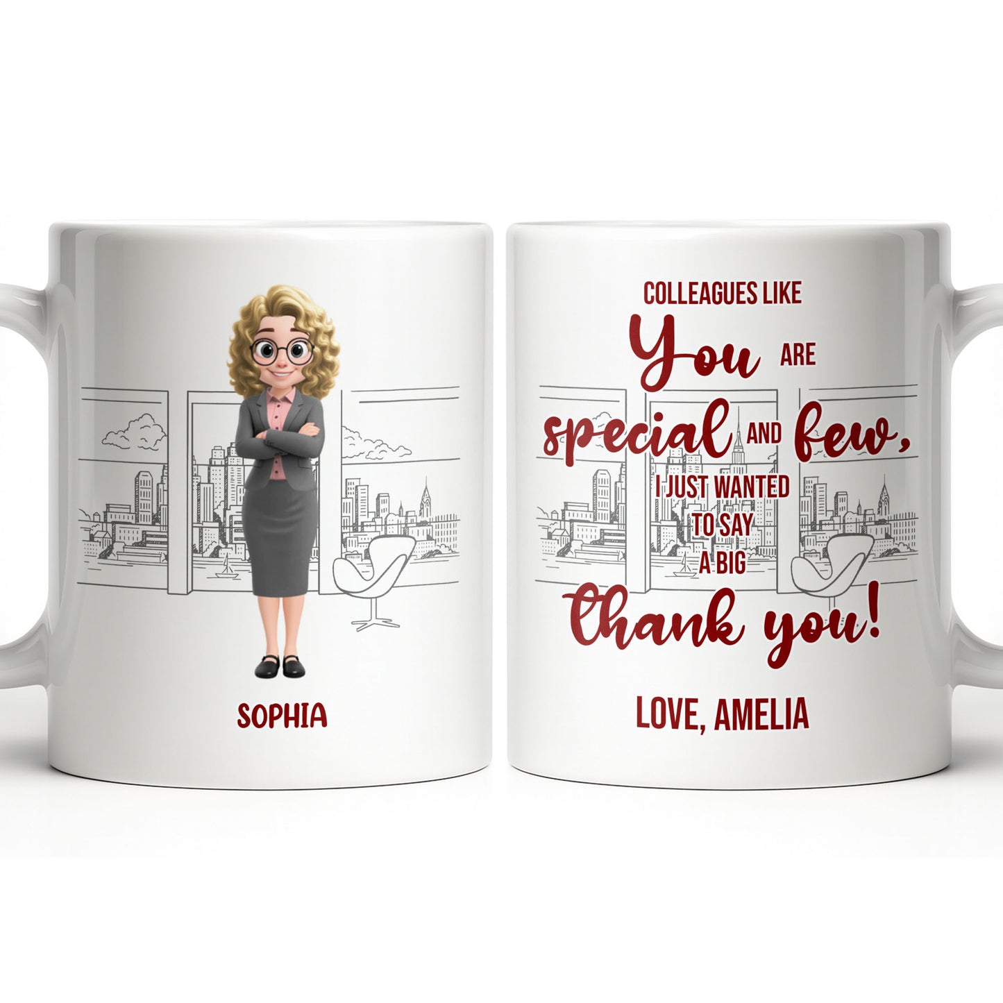 Customized Name With Professional Theme and City Skyline