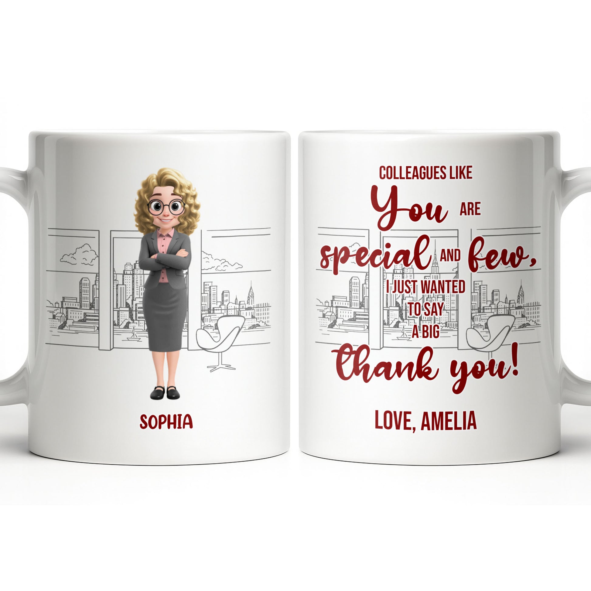 Customized Name With Professional Theme and City Skyline