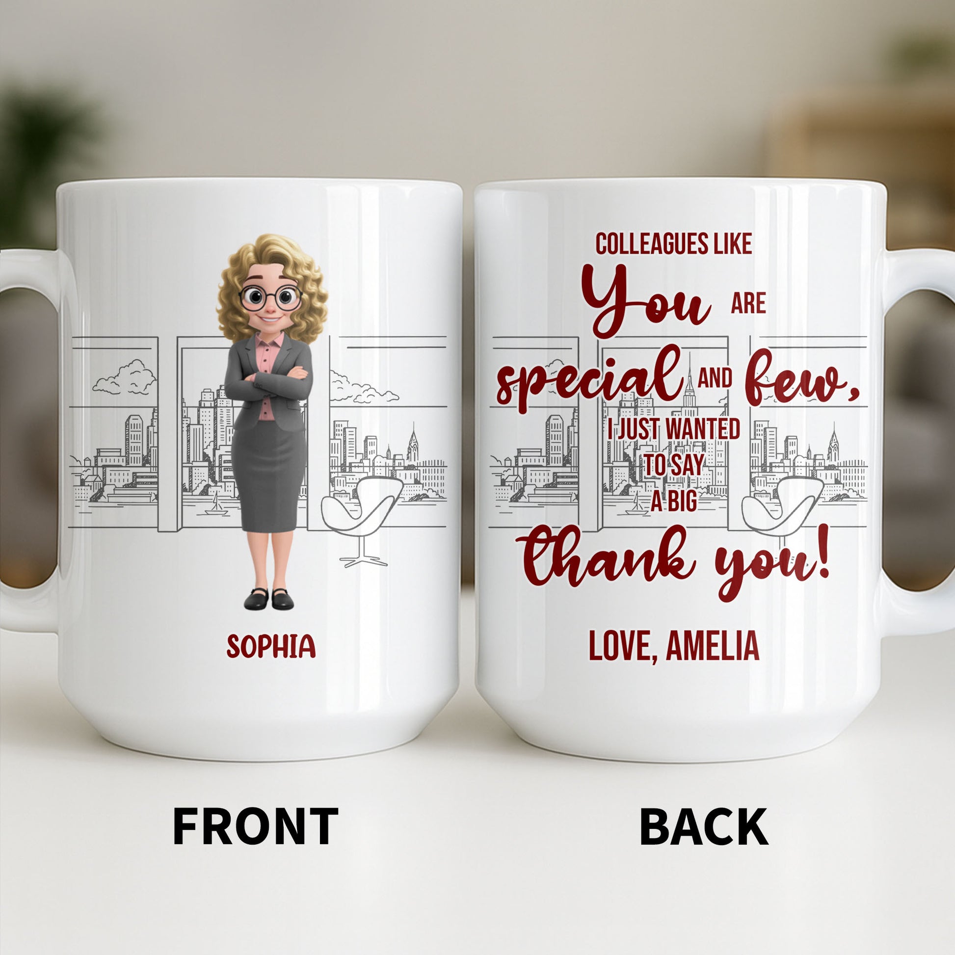 Customized Name With Professional Theme and City Skyline