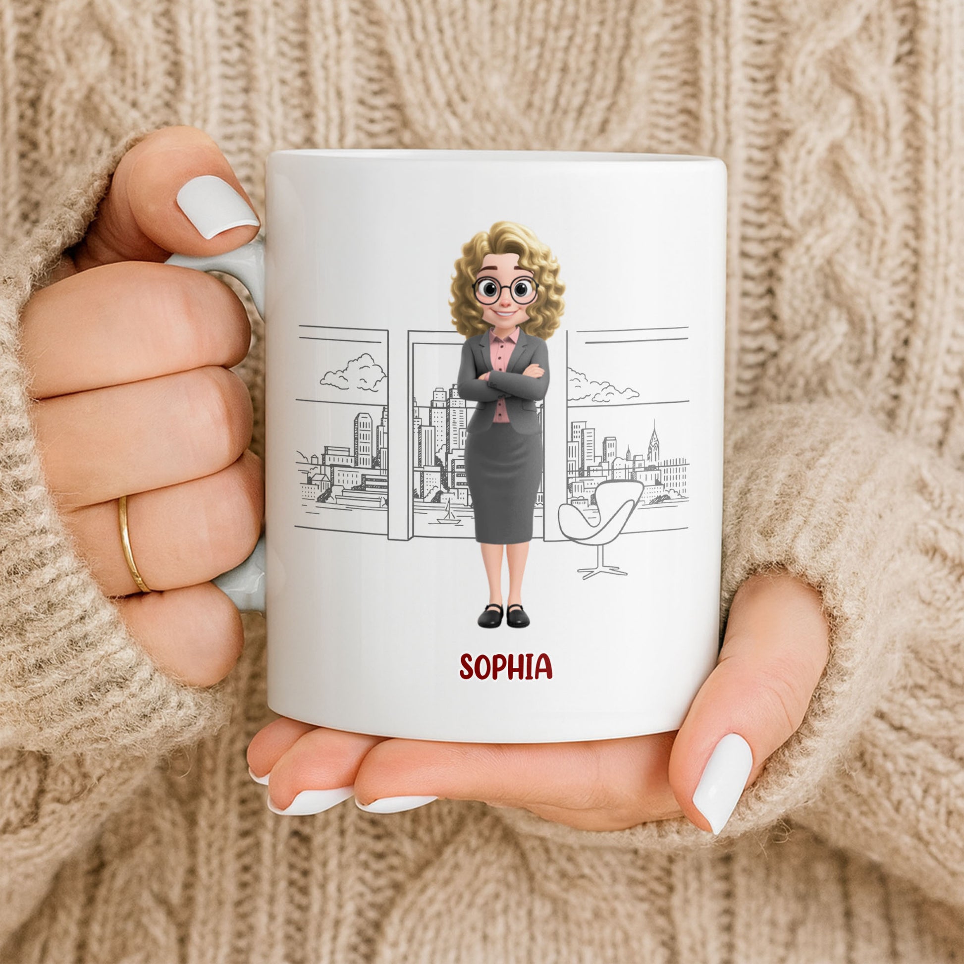 Customized Name With Professional Theme and City Skyline