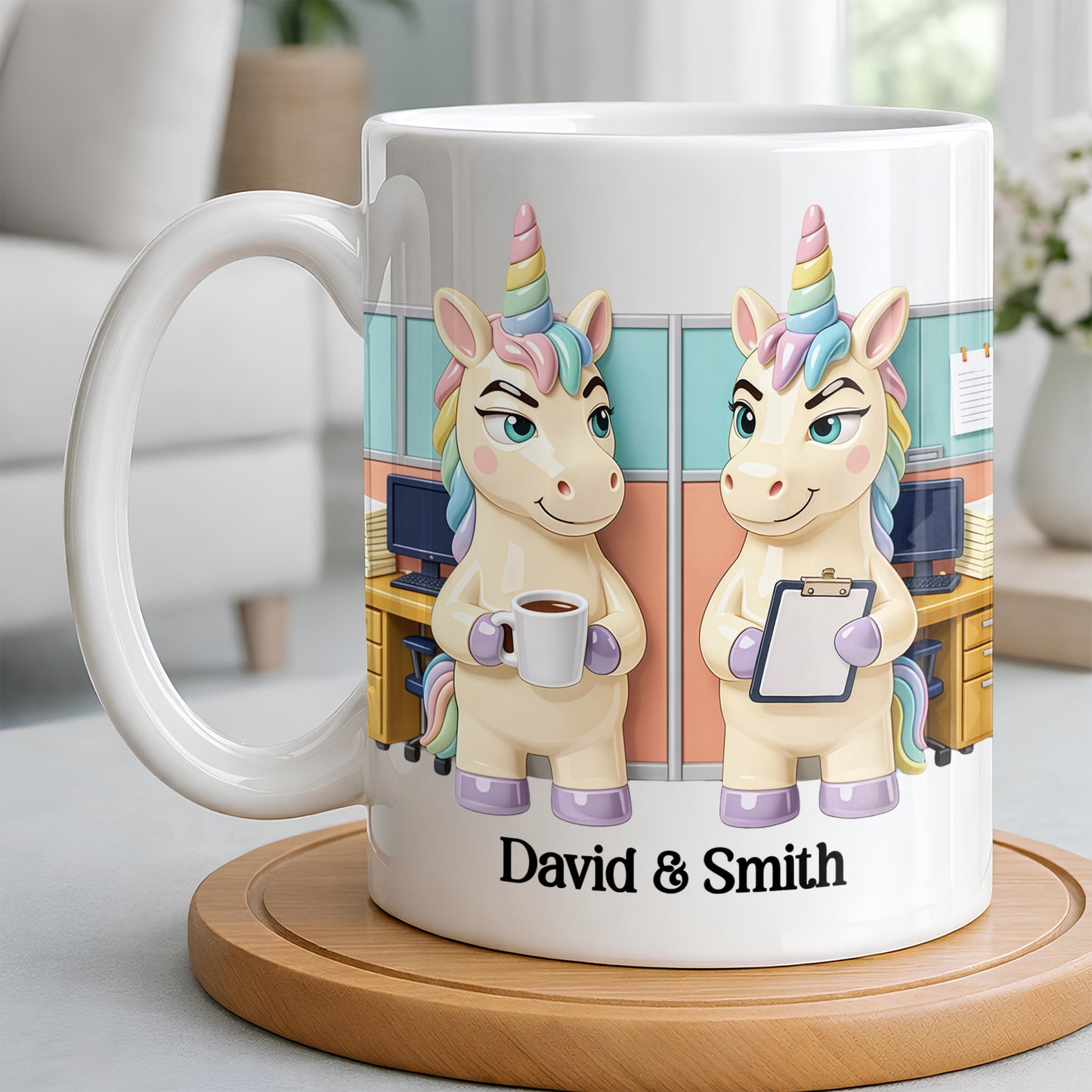 You're The Reason I Don't Punch People, Office Unicorns Mug