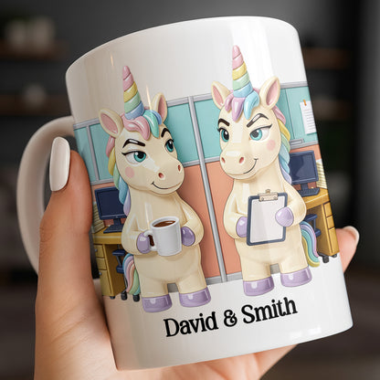 You're The Reason I Don't Punch People, Office Unicorns Mug